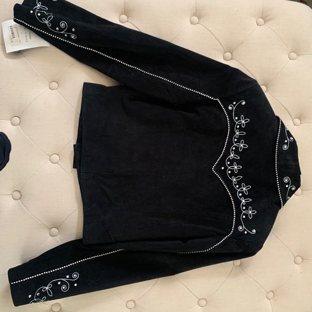 Suede western studded jack